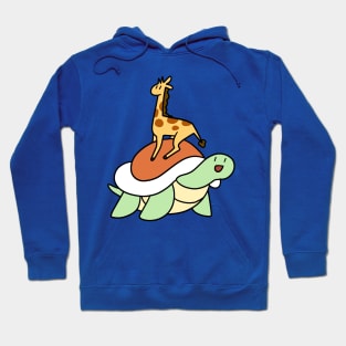 Tiny Giraffe and Turtle Hoodie